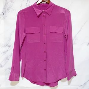 Equipment Slim Signature Silk Button Down Blouse